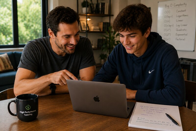 Computer Science Tutoring Session with High Performance Tutoring